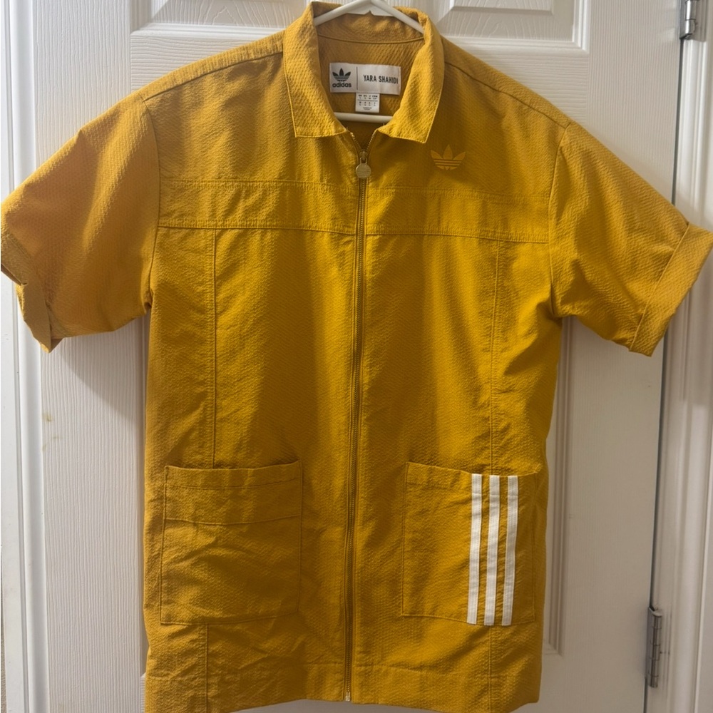 Adidas Yellow Lightweight Shirt Jacket